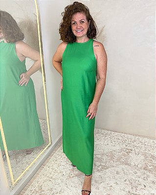 VESTIDO MIDI EM VISCOSE