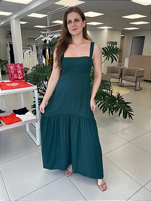 VESTIDO VISCOSE VERDE