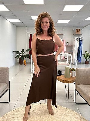 CROPPED EM VISCOSE ACETINADA