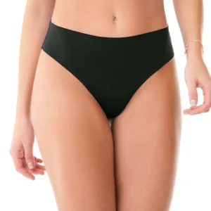 CALCINHA FIO DUPLO CORTE A LASER PRETA