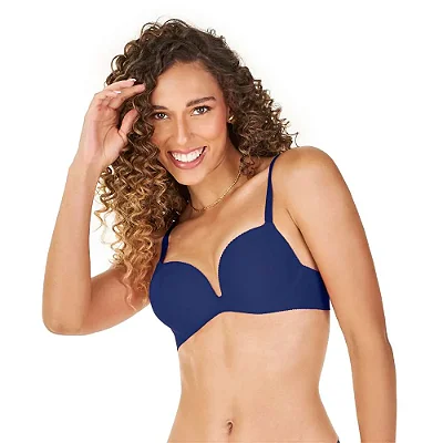 SUTIÃ PUSH UP BOLHA MÉDIA AZUL