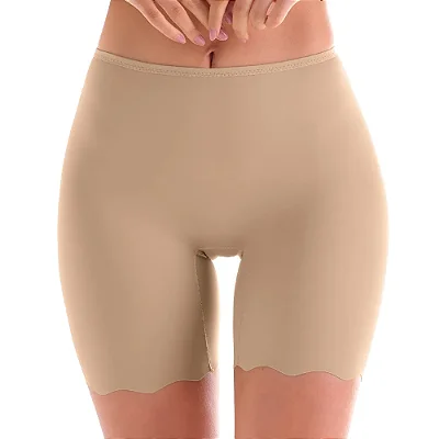 BERMUDA INVISÍVEL CORTE LASER BEGE