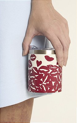 COPO TÉRMICO ESTAMPA BEIJOS 355ML