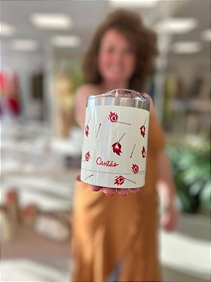 COPO TÉRMICO ESTAMPA FÓSFOROS 355 ML