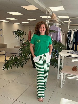 CALÇA MALHA LISTRADA