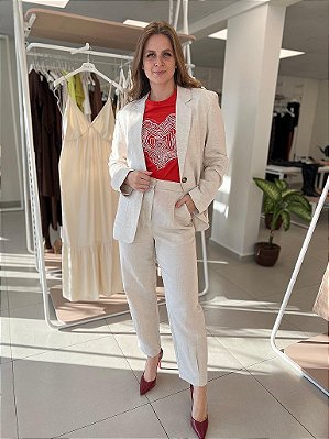 BLAZER RETO EM LINHO