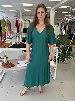 VESTIDO MIDI ACETINADO
