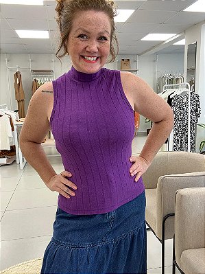 REGATA CANELADA GOLA ALTA