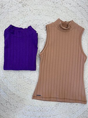 REGATA CANELADA GOLA ALTA