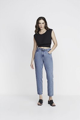 CALÇA JEANS RETA