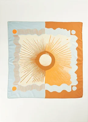 LENÇO QUADRADO TERRA DO SOL