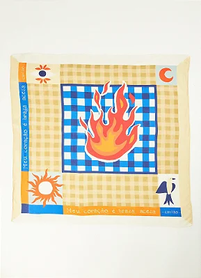 LENÇO QUADRADO BRASA