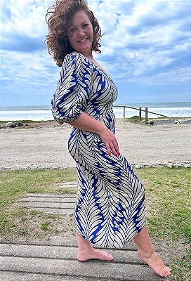 VESTIDO MIDI OMBRO ÚNICO