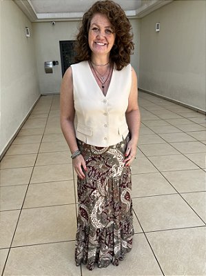 SAIA LONGA ESTAMPA PAISLEY