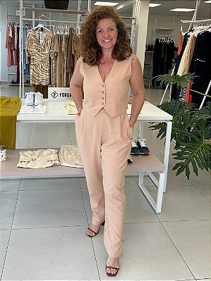 COLETE ALFAIATARIA RISCA GIZ LUREX