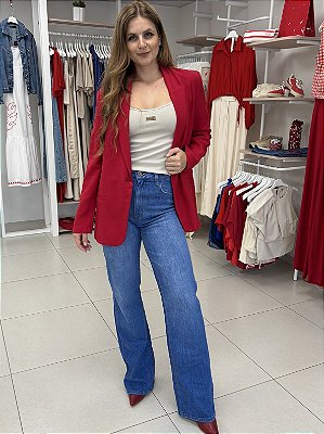 BLAZER ALONGADO EM VISCOSE