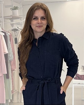 CAMISA MANGA LONGA EM LINHO AMPLA