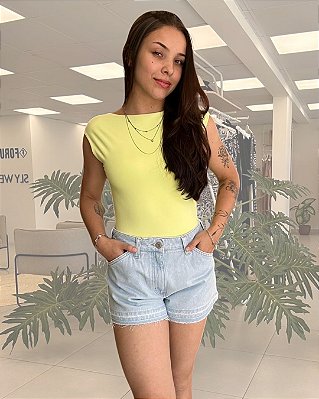 SHORTS JEANS BARRA DESFIADA