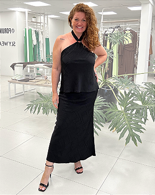 BLUSA FRENTE ÚNICA COM ARGOLA METÁLICA
