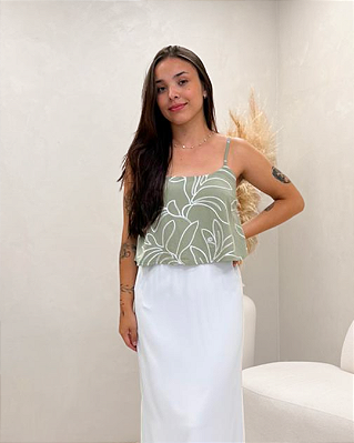 REGATA CROPPED BORDADA