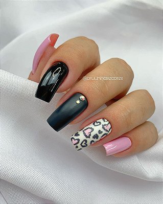 Adesivo  para unhas Animal Print Onça Rosa -AP 04