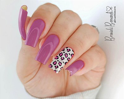 Adesivo  para unhas Animal Print Lilás - AP 09