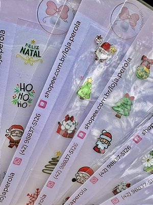 Kit com 10 cartelas De películas de Natal e Ano Novo Modelos Diversos