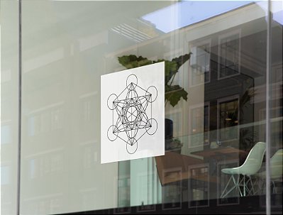 Cubo de Metatron - Adesivo