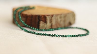 Colar Choker de Malaquita