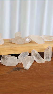 Quartzo Cristal Transparente - Pontinha bruta