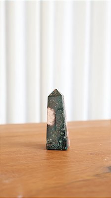 Obelisco de Ametista Rosa com Jaspe