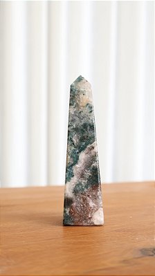 Obelisco de Ametista Rosa com Jaspe
