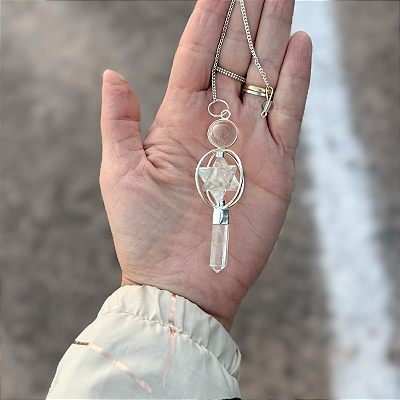 Pêndulo Cristal Merkaba