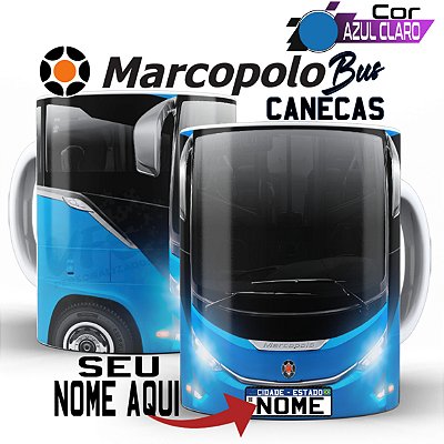 Caneca Personalizada motorista Caminhão Ônibus Marcopolo Paradiso
