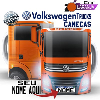 Caneca Personalizada Caminhoneiro Caminhão Volkswagen Meteor