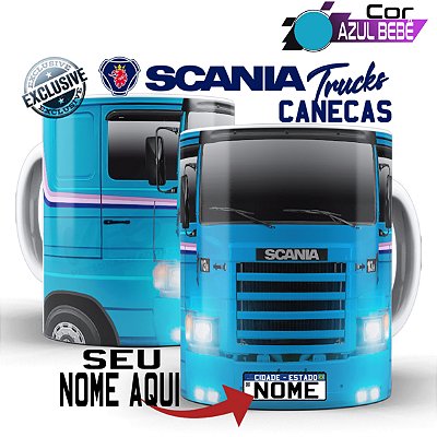 Caneca Personalizada Caminhoneiro Caminhão Scania 113