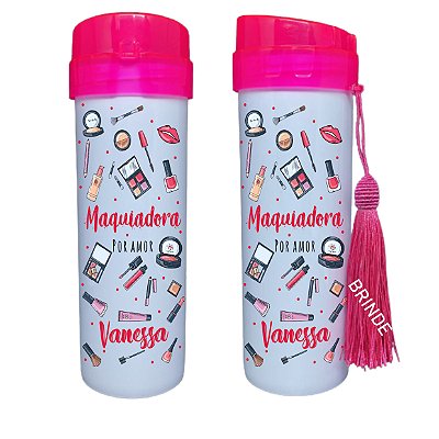 Squeeze Personalizada - Maquiadora  maquiagem ( Coloque seu Nome)