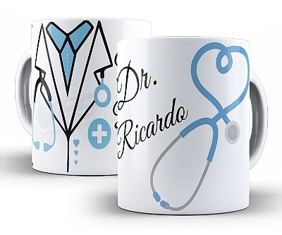 Caneca Personalizada - Jaleco Doutora Médica Medico Medicina ( coloque nome )