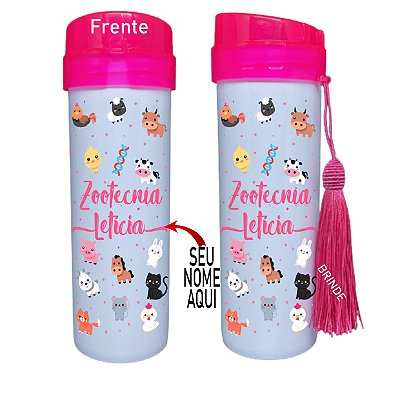 Squeeze Garrafa Personalizada Zootecnia - com seu Nome