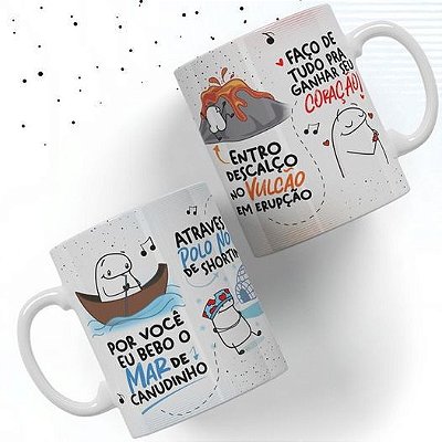 Caneca personalizada Flork Musical Por você eu bebo o Mar