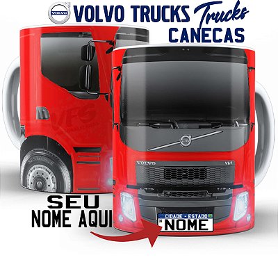 Caneca Personalizada Caminhoneiro Caminhão Volvo Vm