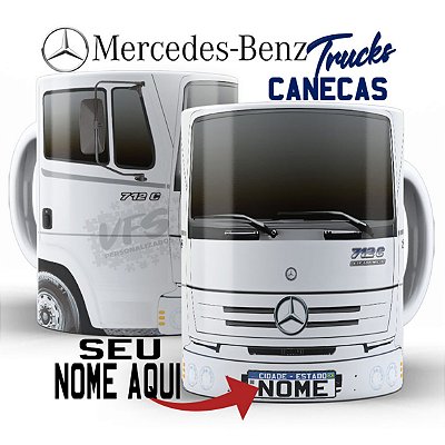 Caneca Personalizada Caminhão caminhoneiro Mercedes 712c