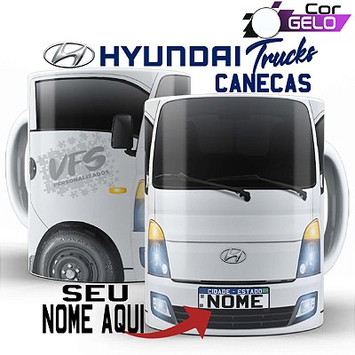 Caneca Personalizada Caminhão caminhoneiro hyundai Hr
