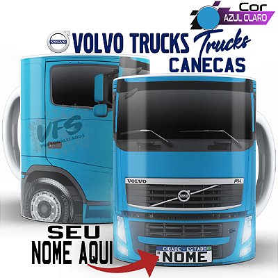 Caneca Personalizada Caminhão caminhoneiro Volvo Fh