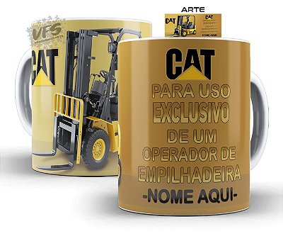 Caneca Personalizada - Operador de Empilhadeira c\ seu nome