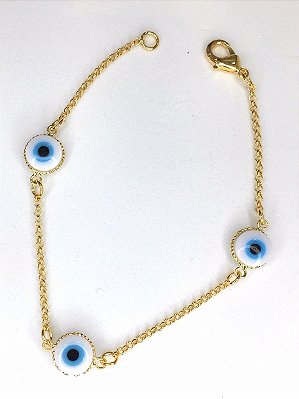 PULSEIRA OURO OLHO GREGO