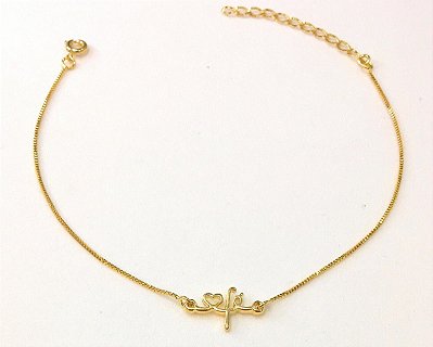 TORNOZELEIRA OURO FÉ