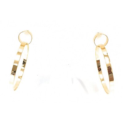 BRINCO OURO CÍRCULOS ENTRELAÇADOS