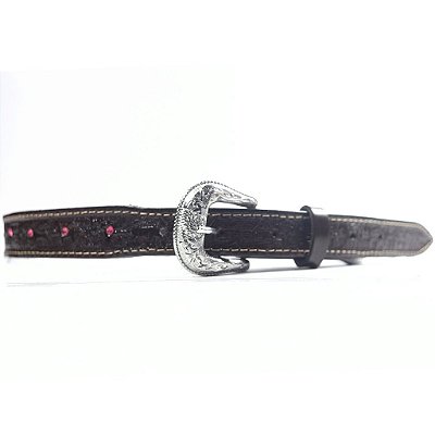 Cinto Infantil Country Strass Vermelho - Café