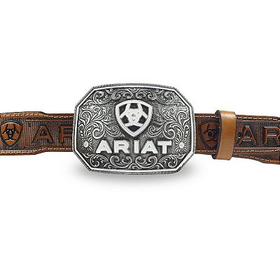 Fivela Country Ariat 021 - Branco Prata